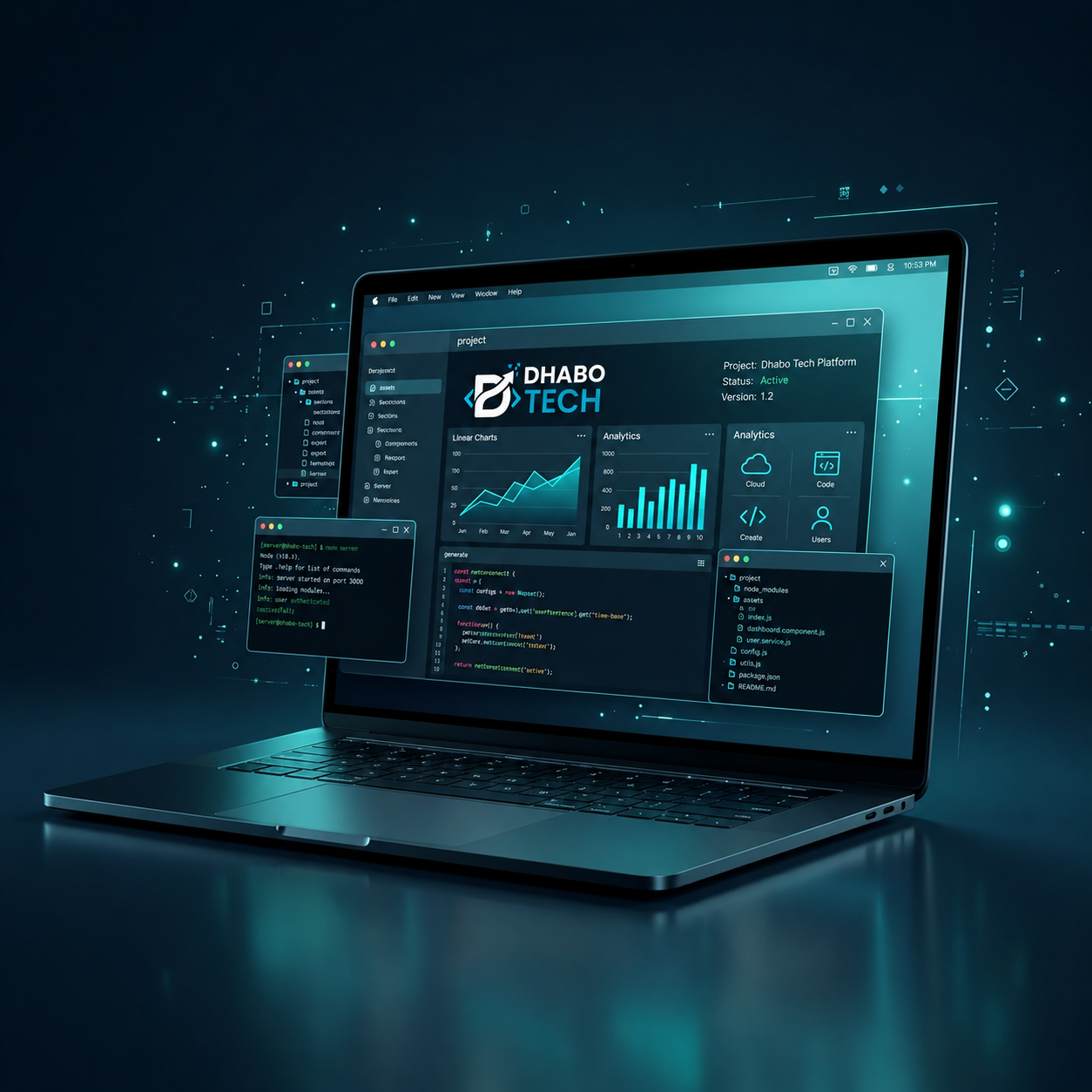 High-end laptop mockup